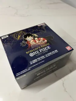 One Piece Booster Box OP01 Blue Bottom First Print Romance Dawn Sealed English - Image 3