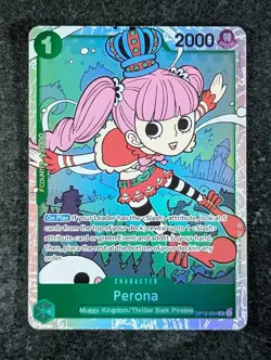 2025 One Piece PERONA #OP12-034 Legacy of the Master Super Rare English (B) - Image 1