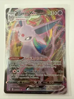 Espeon Vmax 065/203 Evolving Skies NM Full Art Ultra Rare Pokemon Card - Image 1