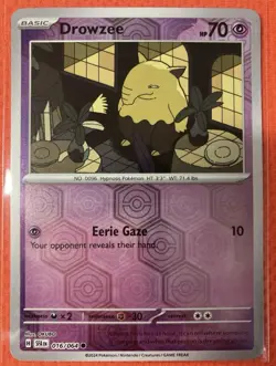Drowzee 16/64 Reverse Holo NM Scarlet & Violet (Shrouded Fable) Pokemon Card - Image 1