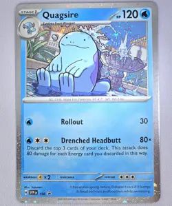 Quagsire 156 Scarlet & Violet Black Star Promo Cosmos Holo Pokemon Card TCG NM - Image 1