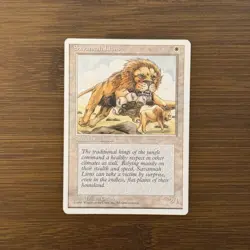 Savannah Lions MP Fourth Edition 4Ed 1995 Magic the Gathering Card MTG TCG - Image 1