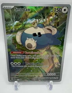 Snorlax 051 SVP: Scarlet & Violet Promo Card Holo Pokemon 151 ETB Promo Black ⭐ - Image 1