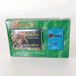 Redemption TCG 2nd Edition Starter Set + 6 Sealed Booster Packs + Promo Card New - Image 1