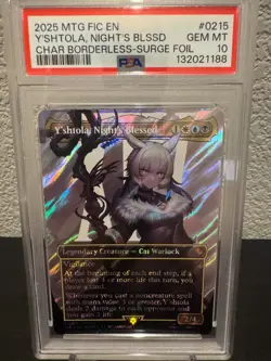 PSA 10 Magic the Gathering Y’shtola Nights Blessed Surge Foil 215 Final Fantasy - Image 1
