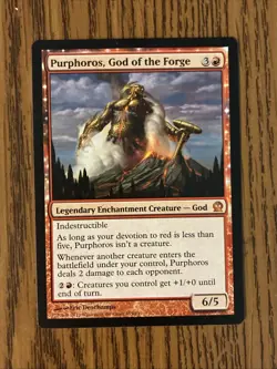 Purphoros, God of the Forge - Theros #135 LP Regular MTG Magic the Gathering - Image 1