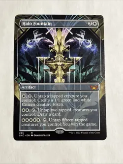 Halo Fountain (Borderless) Streets of New Capenna Regular MTG - Image 1