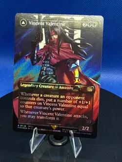 Vincent Valentine 0528 NM Surge Foil MTG R Final Fantasy Borderless - Image 1