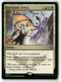 Inevitable Defeat Tarkir: Dragonstorm Regular Magic MTG NM - Image 1