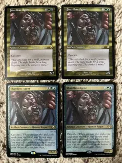 MTG- Shardless Agent x4 - MH2 Etched FOIL (Two are Retro) - Image 1