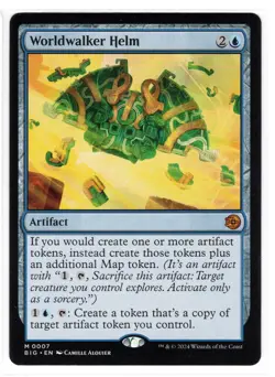 MTG Worldwalker Helm, Outlaws of Thunder Junction: the Big Score (BIG) Magic NM - Image 1