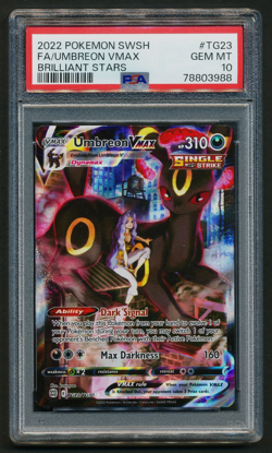 Umbreon VMAX TG23/TG30 Trainer Gallery Holo Pokemon 2022 Brilliant Stars PSA 10 - Image 1