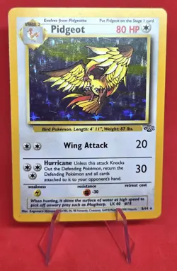 1999 Pokemon TCG Pidgeot 8/64 Jungle Unlimited Holo - WOTC - VINTAGE - Image 4