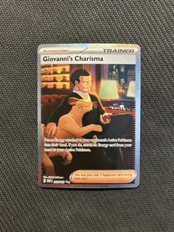 Pokemon TCG Giovanni's Charisma 204/165! NM Condition! See Description! - Image 1