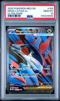 2025 POKEMON MEG EN-MEGA EVOLUTION ULTRA RARE #163 MEGA LATIAS EX PSA 10 - Image 1