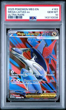 2025 POKEMON MEG EN-MEGA EVOLUTION ULTRA RARE #163 MEGA LATIAS EX PSA 10 - Image 1