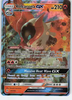 Volcarona GX 35/236 Ultra Rare Normal SM - Cosmic Eclipse NM/LP Pokemon - Image 1