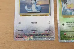 POKEMON Legendary Collection Dratini 72/110 Weedle 99/110 Rattata 89/110 REVERSE - Image 3