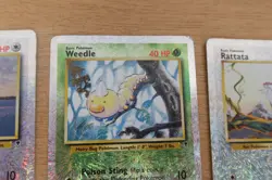 POKEMON Legendary Collection Dratini 72/110 Weedle 99/110 Rattata 89/110 REVERSE - Image 4