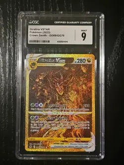 2023 Pokemon Crown Zenith Giratina Vstar GG69/GG70 CGC 9 Mint - Image 1