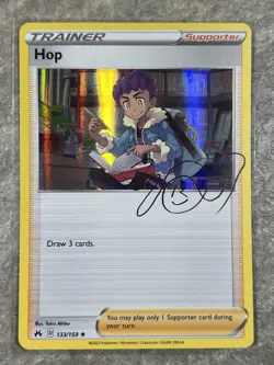 Hop Trainer 133/159 Pokemon TCG Crown Zenith Signature Holo Rare (Near Mint) - Image 1