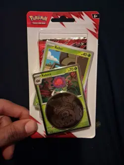 Pokemon TCG Destined Rivals Premium Checklane Blister Pack Rabsca Promo NEW - Image 1