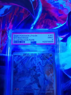 Pokemon Slab PSA 9 N's Reshiram 167 Illustration Rare IR Journey Together Card - Image 3