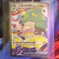 Pokemon Iono's Bellibolt ex Illustration Rare Holo 183/159 Journey Together - Image 1