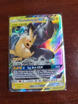 Pikachu & Zekrom GX 33/181 Sm-Team Up Holo Pokemon TCG - Image 1