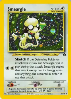 Smeargle - Holo - 11/75 Neo Discovery - Pokemon TCG - 2001 - Image 1