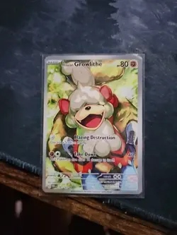 Pokemon TCG Hisuian Growlithe Twilight Masquerade IR 181/167 - Image 1