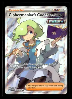 2024 TCG Pokemon #198 Ciphermaniac's Codebreaking 198/162 Temporal Forces - Image 1