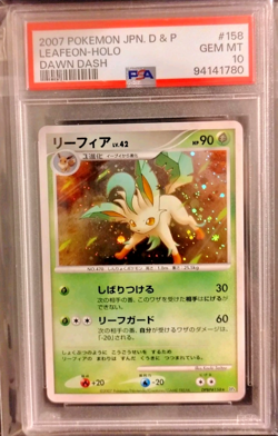 Pokemon 2007 Japanese D&P Leafeon Dawn Dash Holo PSA 10 D&P - Image 1