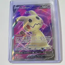 Pokemon Mimikyu V Ultra Rare Full Art Holo Swsh05 Battle Styles 148/163 TCG - Image 1