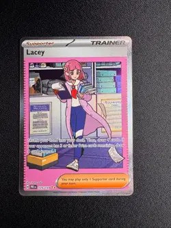 Pokemon Prismatic Evolutions Lacey 175/131 Special Illustration Rare Holo NM - Image 1