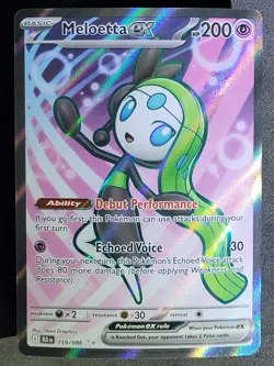 Meloetta ex 159/086 Ultra Rare Black Bolt Pokemon TCG - Image 1