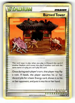 Pokemon: Undaunted Burned Tower #71/90 Uncommon,Regular .VO5 - Image 1