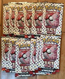 12 x Sealed Pokemon Scarlet & Violet 151 Booster Packs TCG Lot Of 12 - Image 1