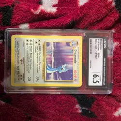 Pokemon Dragonair Base Set 18/102 1st Edition Rare Graded CGC 9 - gray stamped - Image 1