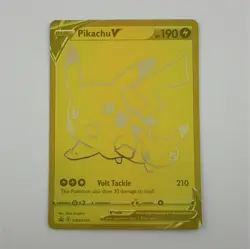 Pikachu V SWSH145 Gold Foil Full Art 190 HP Pokemon TCG by Pokemon Company - Image 1