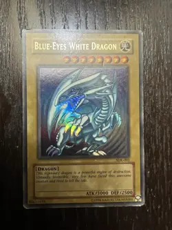 BLUE EYES WHITE DRAGON ULTRA RARE SDK-001 HP YUGIOH! TCG Card 3 Total - Image 2