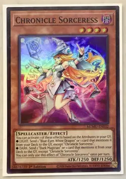 x1 Chronicle Sorceress - MZMU-EN032 - Super Rare - 1st Edition Yu-Gi-Oh! M/NM - Image 1