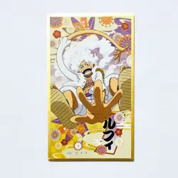 S4711 Luffy Gear 5 Nika Japanese One Piece Shikishi Art Hanaefuda Card Ensky J22 - Image 1