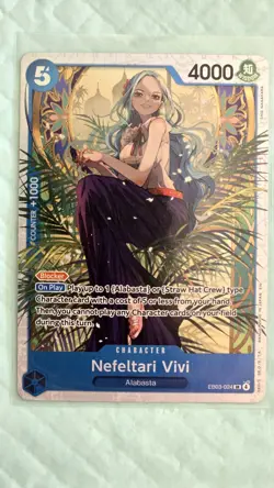 Bandai One Piece Card Game Foil Character Cards Nefeltari Vivi & Boa Hancock Lot - Image 2