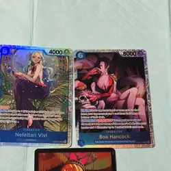Bandai One Piece Card Game Foil Character Cards Nefeltari Vivi & Boa Hancock Lot - Image 4