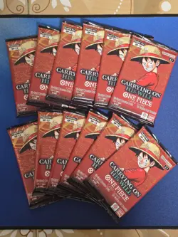 One Piece Carrying On His Will OP-13 Lot Of 12 Sealed Booster Packs New English - Image 1