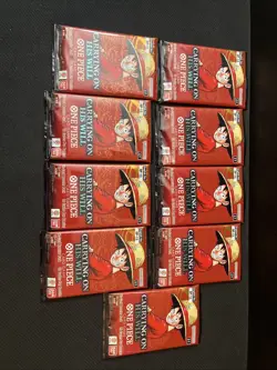 One Piece Card Game OP-13 Carrying On His Will Booster Packs Lot Of 9 - Image 1