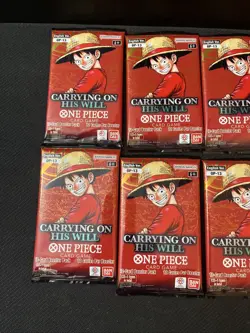 One Piece Card Game OP-13 Carrying On His Will Booster Packs Lot Of 9 - Image 2