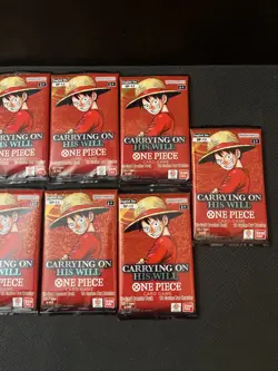 One Piece Card Game OP-13 Carrying On His Will Booster Packs Lot Of 9 - Image 3