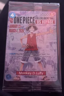 One Piece Monkey.D. Luffy College Basketball US Voyage-Sealed - Image 1